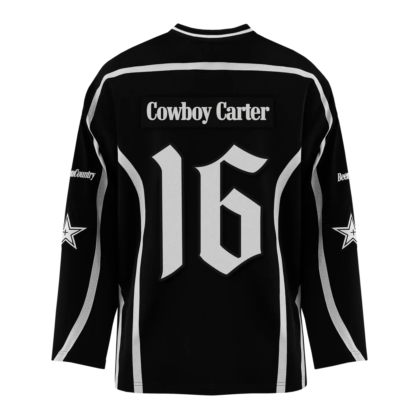 COWBOY CARTER HOCKEY JERSEY - BLACK