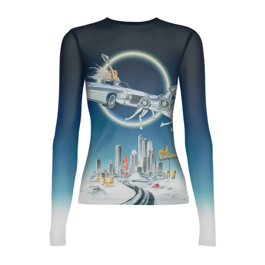 SILVER SLEIGH MESH LS