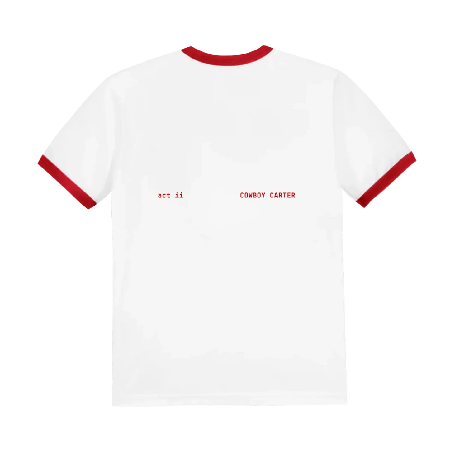 COWBOY CARTER RED TEE