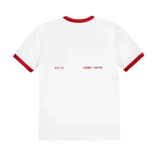 COWBOY CARTER RED TEE