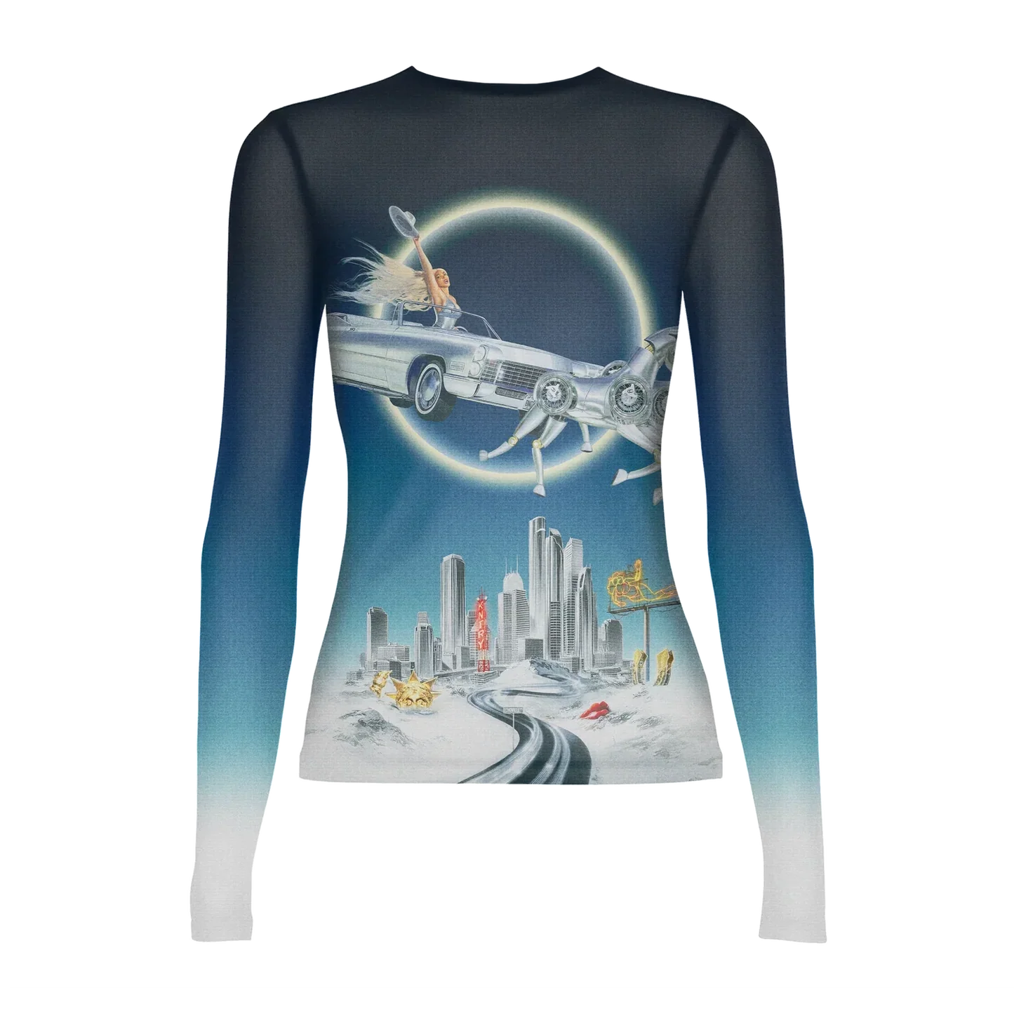 SILVER SLEIGH MESH LS